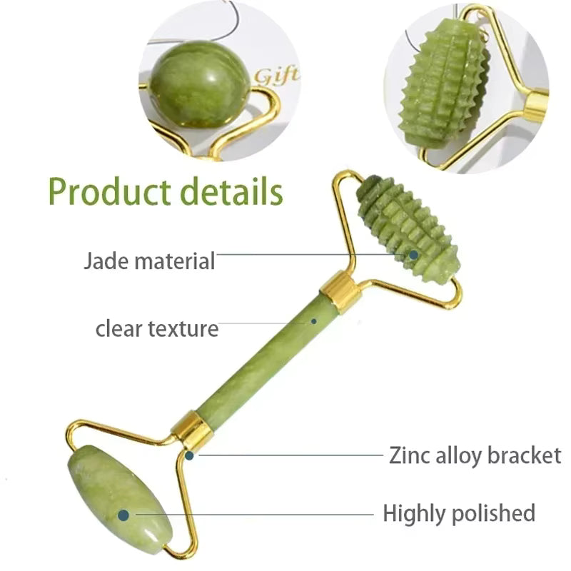 Jadeitowy Gua Sha do masażu twarzy